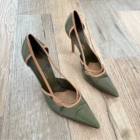 Valentino Pointy High Heels Designer Italian Shoes 37.5 - Picture 6 of 10
